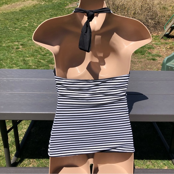 Women’s Vintage Reversible Swimsuit Tankini Bathing Suit Swim Top XL 16 - Picture 10 of 12